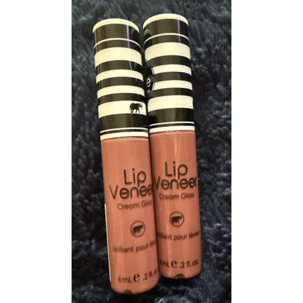2x Kokie Professional Lip Veneer Cream Gloss VC777 Mauve Nude High Shine 6mL NEW